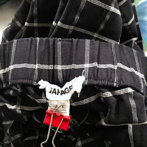 Garage High Rise Ankle Skinny Gingham Pants for Juniors S - Picture 6 of 9